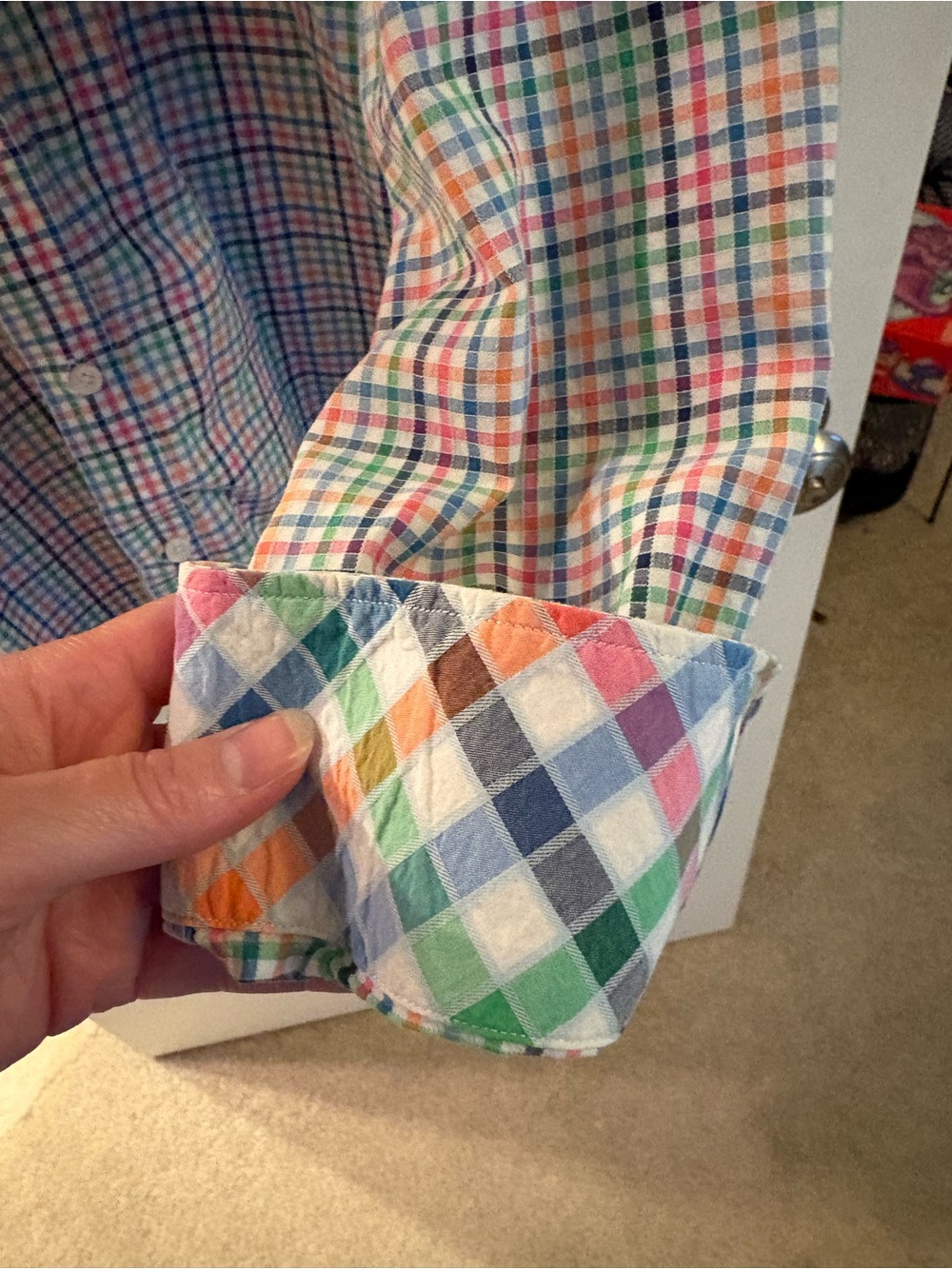 TailorByrd Collection Multicolor Plaid Button-Down Shirt - Picture 11 of 16
